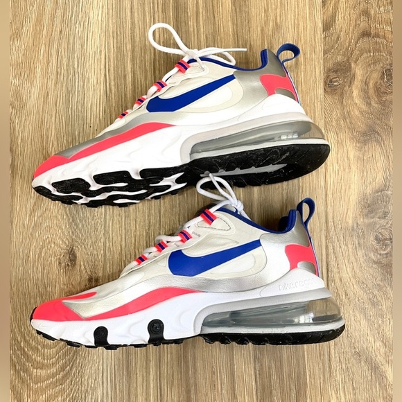 Nike Air Max 270 React "Knicks" Sneakers Casual CW3094 100-Women's Size 5 EUC - Picture 5 of 6